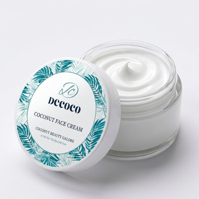 DECOCO Coconut Face Cream — 24-Hour Deep Moisture & Natural Glow, In One Jar