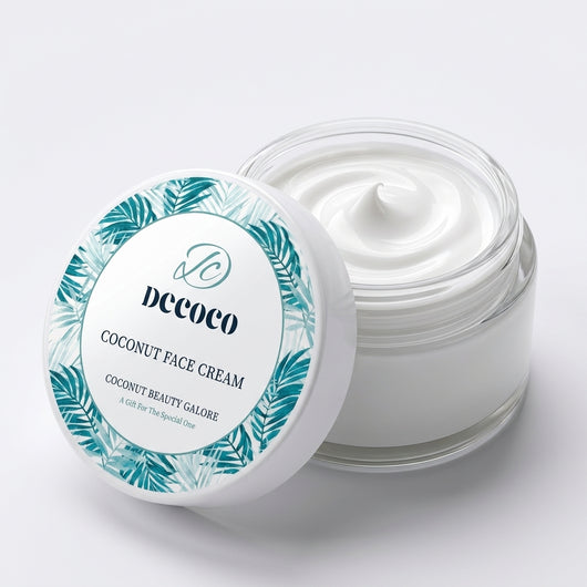 DECOCO Coconut Face Cream — 24-Hour Deep Moisture & Natural Glow, In One Jar