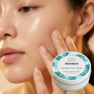 DECOCO Coconut Face Cream — 24-Hour Deep Moisture & Natural Glow, In One Jar